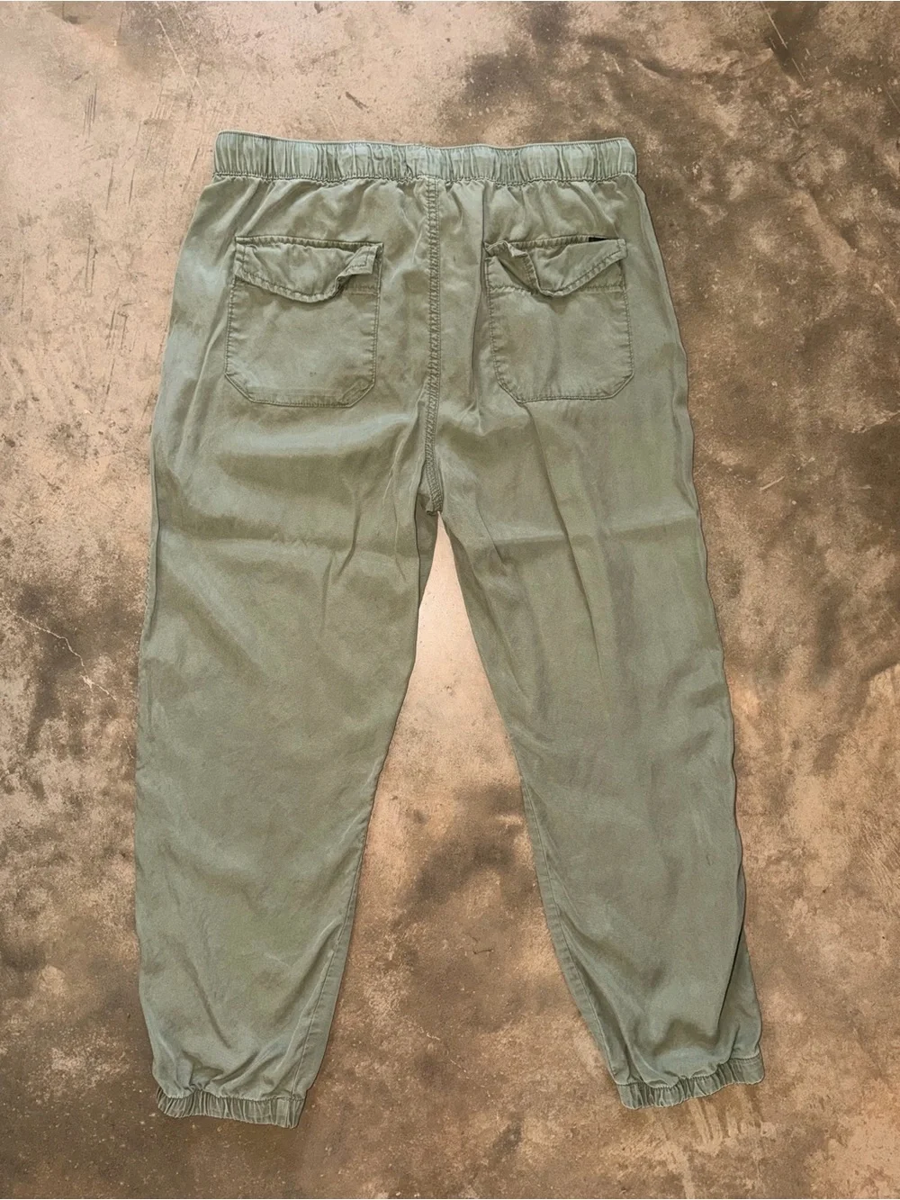 Sanctuary Olive Green Lyocell Jogger Pants Drawstring Utility XL - Picture 3 of 12